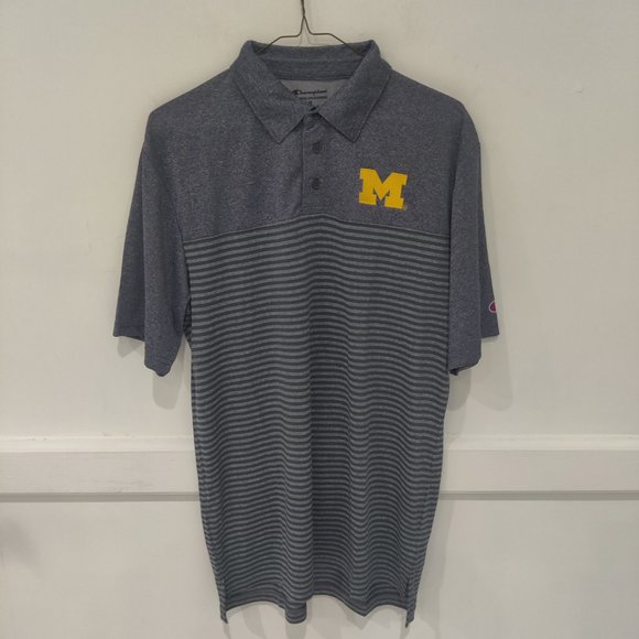 NWT Champion Men's Michigan State University Polo Gray Size M $50 CC260 - Picture 1 of 2